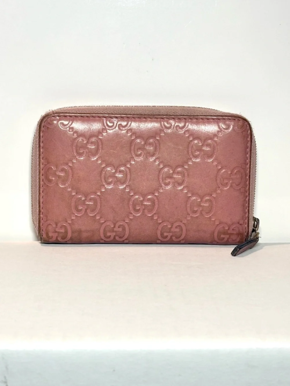 Gucci Microguccissima Pink Leather Zippy Coin Purse Wallet - Made in Italy - Picture 3 of 10